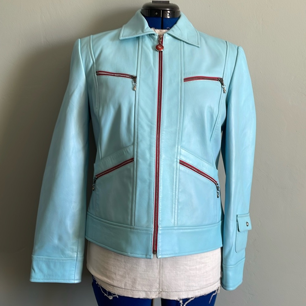 St. John Sport leather jacket size S